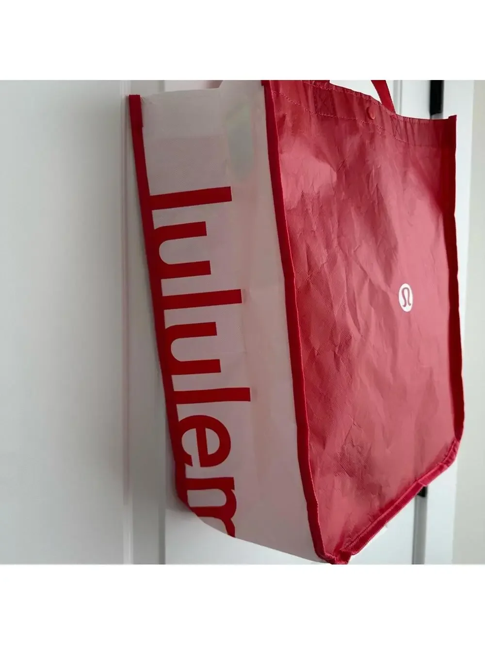Lululemon Red Reusable Tote Bag
